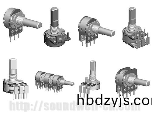 RD16 metal shaft rotary potentiometer
