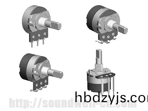 RD24 metal shaft rotary potentiometer