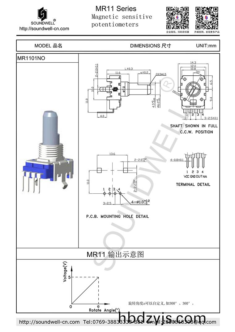 MR11磁(ci)敏電位(wei)器成(cheng)品(pin)圖(tu)