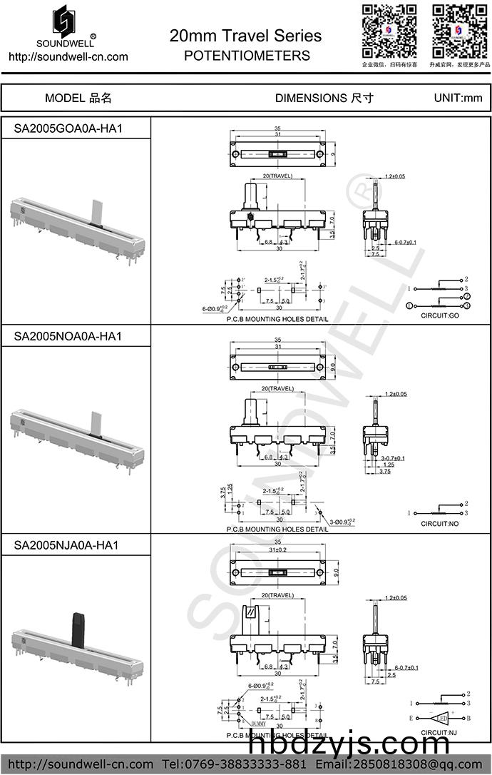 直滑(hua)電位器廠(chang)傢