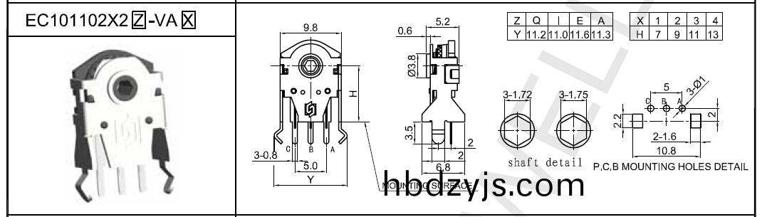 EC10鼠(shu)標編(bian)碼器