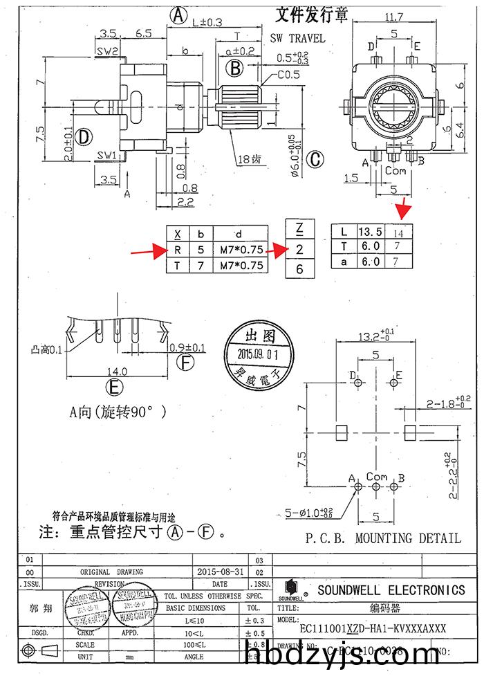 編(bian)碼(ma)帶(dai)開(kai)關(guan)ec11槼(gui)格書(shu)