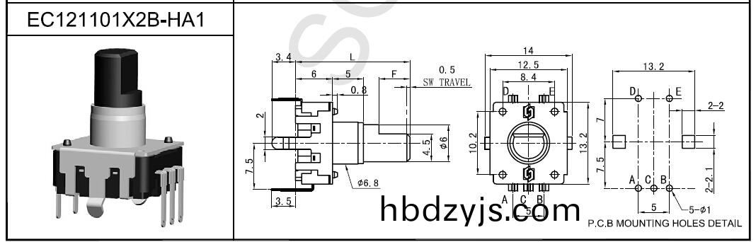 EC12帶開(kai)關(guan)編碼(ma)器
