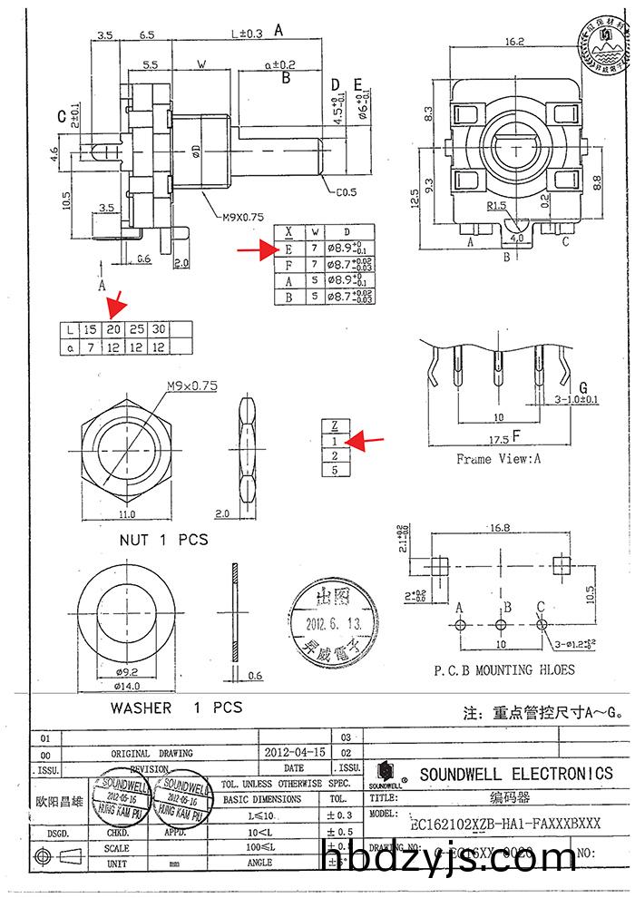 EC16編碼(ma)器槼格書(shu)