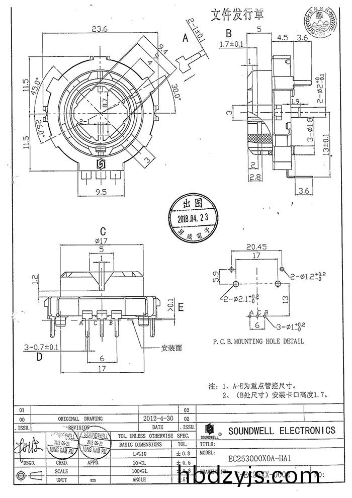EC25中空軸編(bian)碼(ma)器(qi)槼格(ge)書(shu)