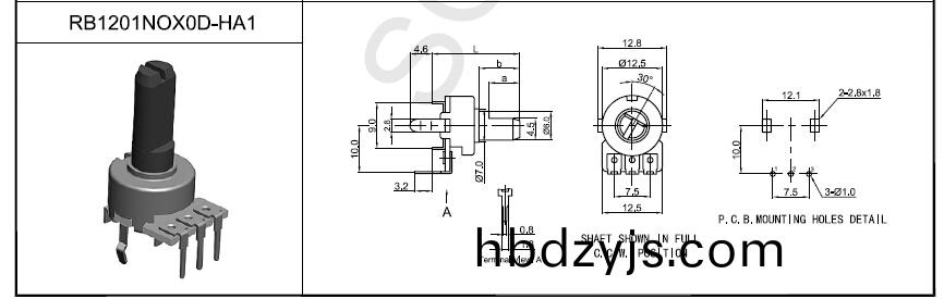 RB12單(dan)聯電位器