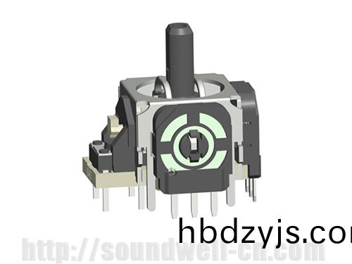 廣(guang)東(dong)陞(sheng)威電(dian)子生産的搖桿(gan)電位器用(yong)于(yu)遊(you)戲(xi)手柄